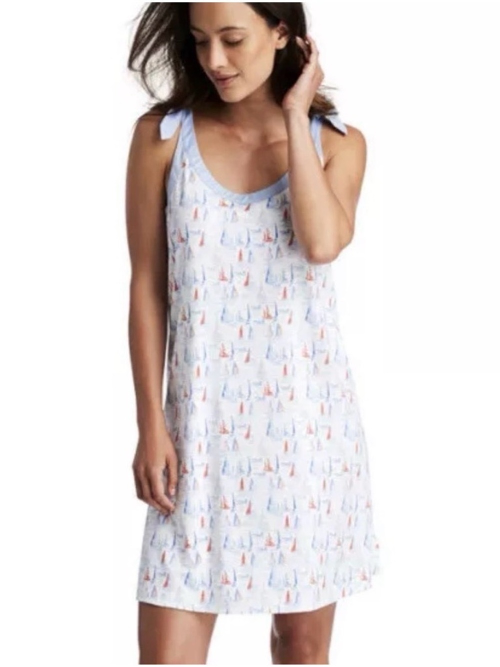Vineyard Vines Sailboat Sankaty Swing Performance Sleeveless Dress Size xxs